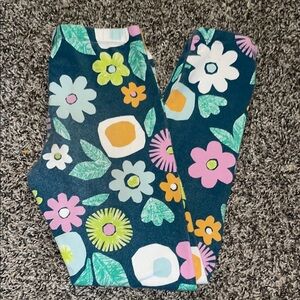 Cat & Jack Kids Floral Leggings - Blue, Pink, Green